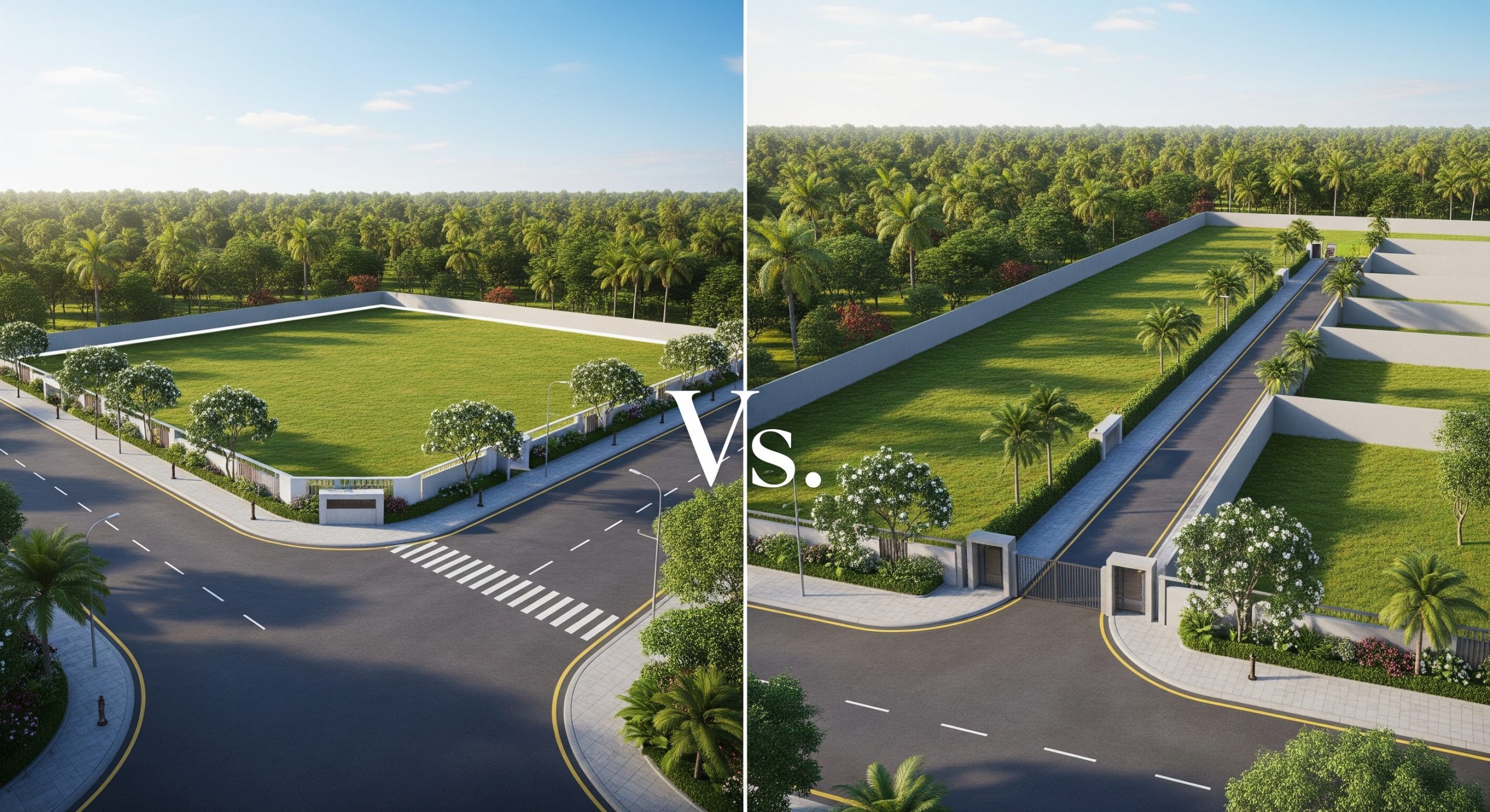 Corner Unit vs. Inner Plot